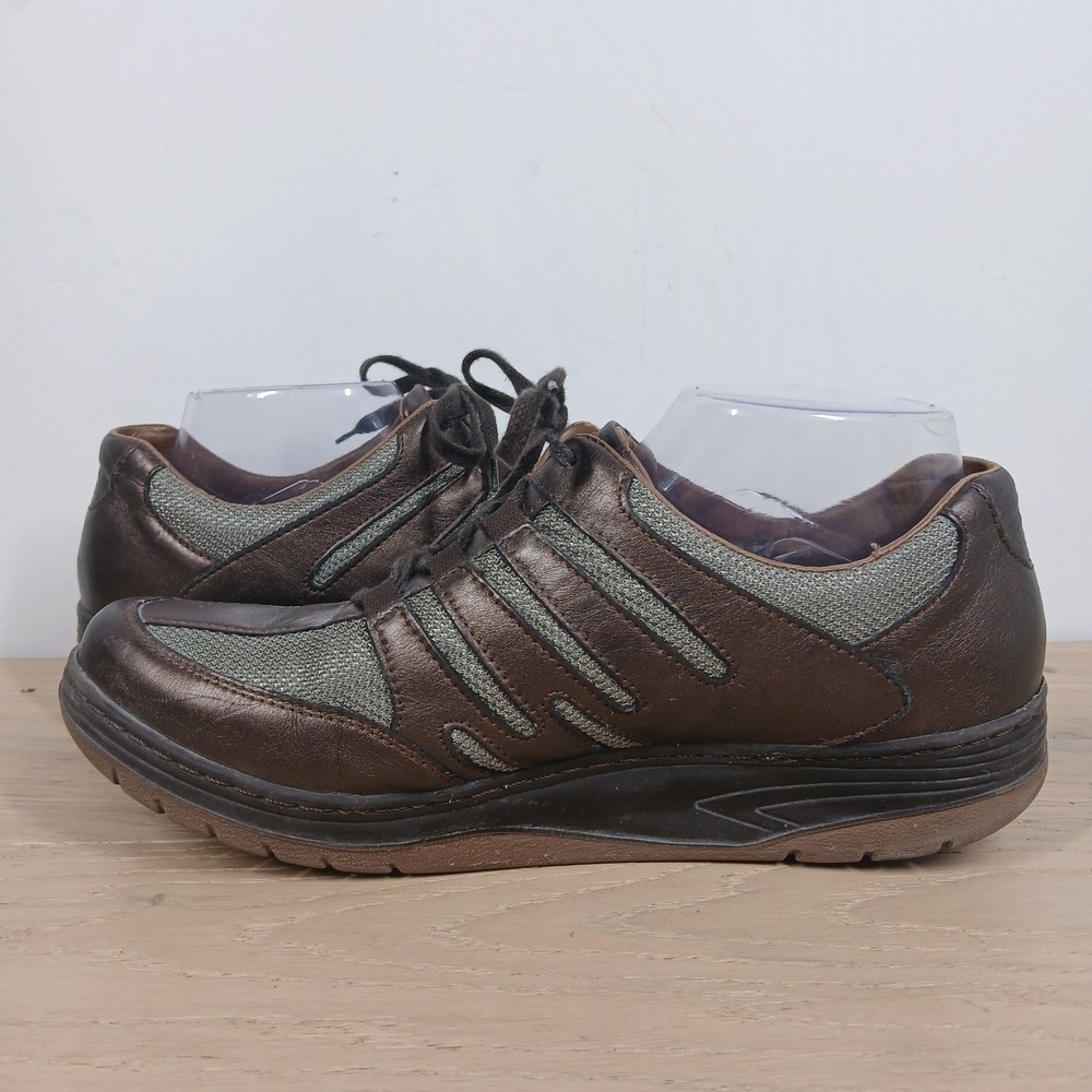 Sano by Mephisto Walking Shoes Women 10.5 Brown Leather Comfort Tech Euro - Picture 4 of 10